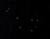 M45 - 2 Versuch mit Webcam am Zeiss 3" per Projektion - etwa 20 Einzelsterne sind erkennbar 
